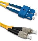 Qoltec Patchcord - Enkellopend 9/125 - Duplex 2m - SC/UPC - FC/UPC