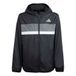 adidas Unisex niños TIBERIO WINDBREAKER, black/grey four/white, 5-6 Years
