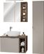 Ensemble de salle de bain de 80 cm, comprenant un lavabo, un miroir et une armoire haute