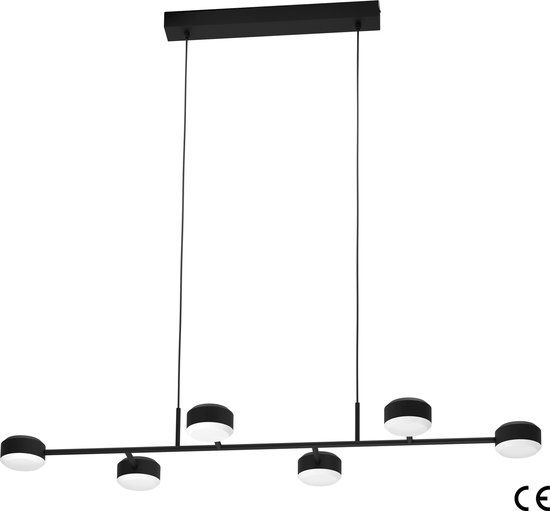 EGLO Clavellina hangende plafondverlichting Flexibele montage LED Zwart/Wit 6x 7W Warm wit