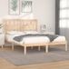 Maison Exclusive - Cadre de lit en pin massif, 135 x 190 cm, pour lit double