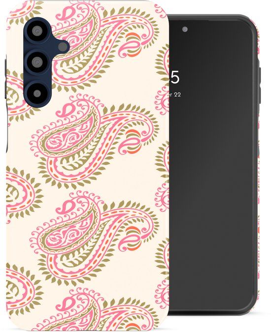 Selencia Hoesje - Geschikt voor Samsung Galaxy A16 (4G) / A16 (5G) - Backcover - Paisley Blush