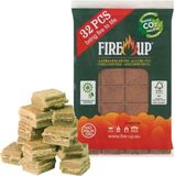 Fire-up Barbecue aanmaakblokjes - 64x - bruin - reukloos - niet giftig - BBQ