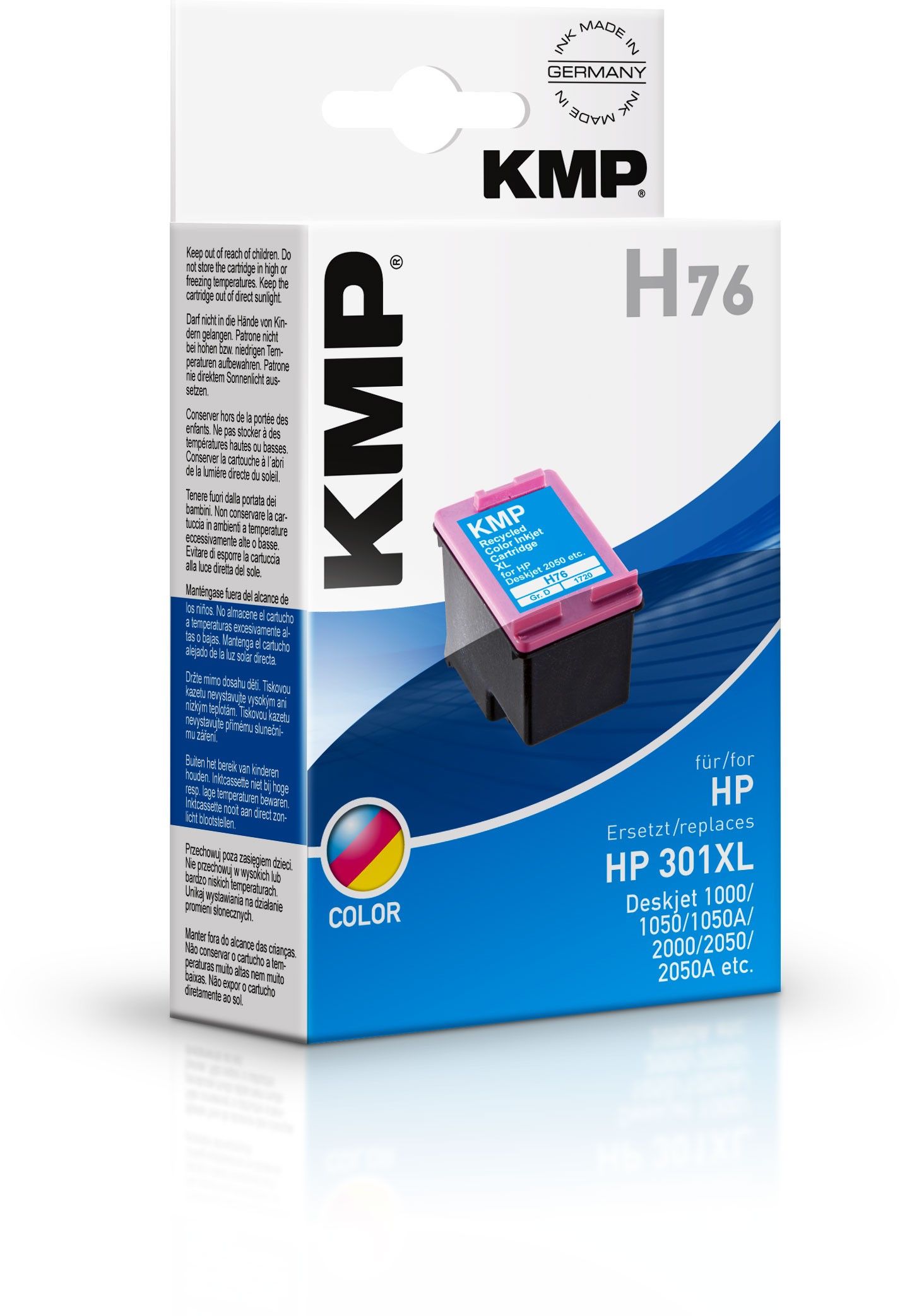 KMP H76 - Inktcartridge - 6 ml - Zwart