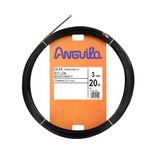 Anguila Kabelgeleiding, vaste klemmen, monofilament, nylon, zwart, diameter 3 mm, 20 m