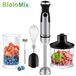 StarTech Princess Multifunctionele staafmixer 4-in-1 - HB-3302 - EU-stekker - 800 ml hakmolen - 600 ml smoothiebeker - garde - 0,8–1,1 liter