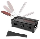 Merkloos Raclette grill - Kaasvorm met antiaanbaklaag - 1 x kaasvorm en 1 x siliconen spatel - Voor kaarsen - Voor thuis en buiten