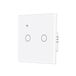 MOES WiFi Smart Touch Wandschakelaar met 1/2 Way, optionele relaisstatus, neutraal vereist, compatibel met Smart App, afstandsbediening RF433, Alexa en Google Home wit, 2 versnellingen