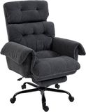HOMCOM Office Chair-Polyester-80L x 77B x 108-116H cm-Dunkelgrau