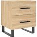 Chêne Sonoma Table de chevet 40x35x47.5 cm Bois d'ingénierie