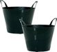 Prosperplast Seau flexible - 2x - 30 litres - Noir
