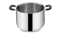 Lagostina Praktische kookpan met 2 handgrepen voor inductie, grijs, 22 cm, staal 18/10