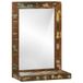 VidaXL Miroir mural Bois marron 50 x 70 cm