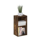 Furinno Pasir Boekenkast met 2 niveaus, open plank, barnsteengrenen