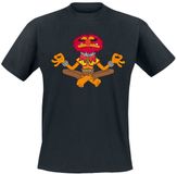 Die Muppets Animal Meditating T-shirt Zwart XL