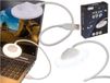 Out of the Blue LED Leeslamp met buigbare steel - wit - 33 cm - met USB poort