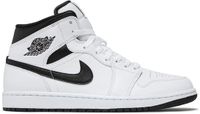 Nike Air Jordan 1 Mid Sneakers - Unisex - Wit/Zwart - Maat 41