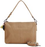 FREDsBRUDER Leren Schoudertas Take A Smile Crossbag Milk Coffee Lichtbruin