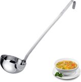 Westmark Pro soeplepel – Kleine roestvrijstalen soeplepel voor de professionele keuken – Scheplepel voor sauzen, dressings & co – Zilver, Ø 12 cm, 500 ml