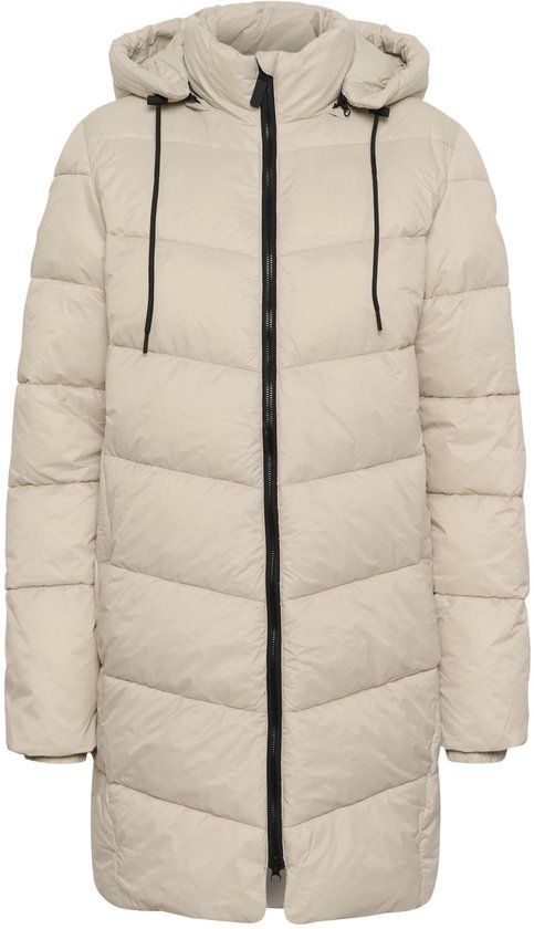 Kaffe Jas Kasusanne Coat 10508810 Beige Dames Maat 42