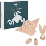 Kaloo Geboorte Geschenkdoos - Baby Cadeau Set Blauw - Knuffeldoek, Bijtring, Slofjes