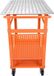 Happiq Établi mobile sur roues – Établi de soudage en acier au carbone – 91,4 x 61 cm – Capacité de charge : 272 kg – Avec espace de rangement et crochets à outils