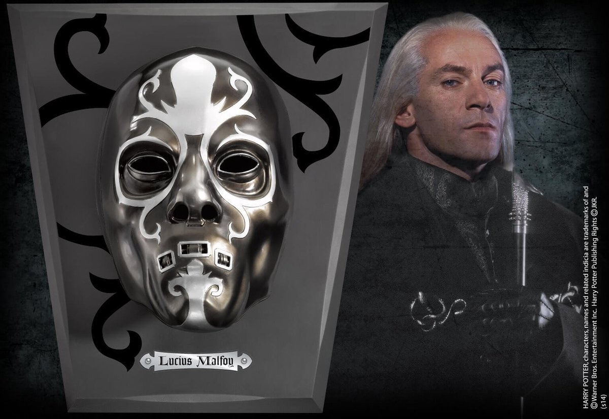 Noble Collection Harry Potter Death Eater Mask Lucius Malfoy