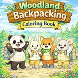 Woodland Coloring Book: Backpacking
