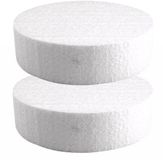Rayher hobby materialen Rayher hobby piepschuim schijf - 15 cm breed en 4 cm dik - 2 stuks
