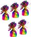 Haza Ballon gewichtjes - 5x - regenboogkleur - 170 gram