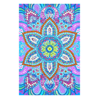 Crystal Art Diamond Painting Card Kit Blue Mandala 10 x 15 cm