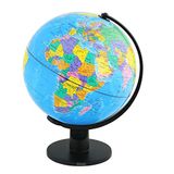 EXERZ Educatieve wereldbol, 30 cm, draaibaar, Engelse kaart, globe voor leerlingen, pedagogisch/geografisch/moderne bureaudecoratie, voor school, thuis en kantoor