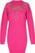 Faina Gebreide jurk fuchsia