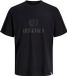 JACK & JONES JORFREDERIKSBERG MONOGRAM TEE SS CN SN Heren T-shirt Zwart Maat S