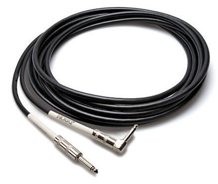 Hosa GTR-205R 1.5m Straight to Angle Guitar Cable - Black