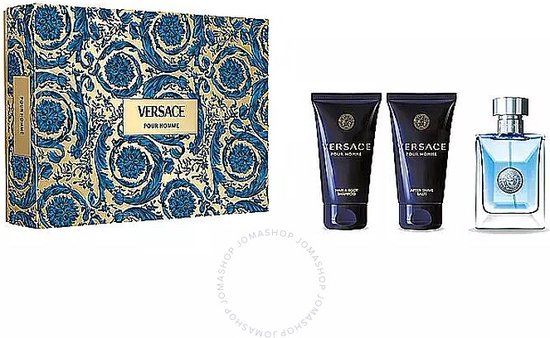 Versace pour Homme Giftset - 50 ml eau de toilette spray + 50 ml showergel + 50 ml aftershave balm