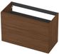 INK - Onderkast 2L A-sym Decor Tbv Grepen - 1000x450x650 Mm - Warm Walnoot