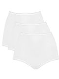 Sloggi 24/7 Katoen Midi C3p Dames Bikini, 24/7 Katoen Midi C3P Wit, 50
