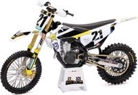 Newray - Jason Anderson Rockstar Energy Husqvarna FC450 - Replica Miniatuur Crossmotor - 1/12 Schaalmodel - 58233