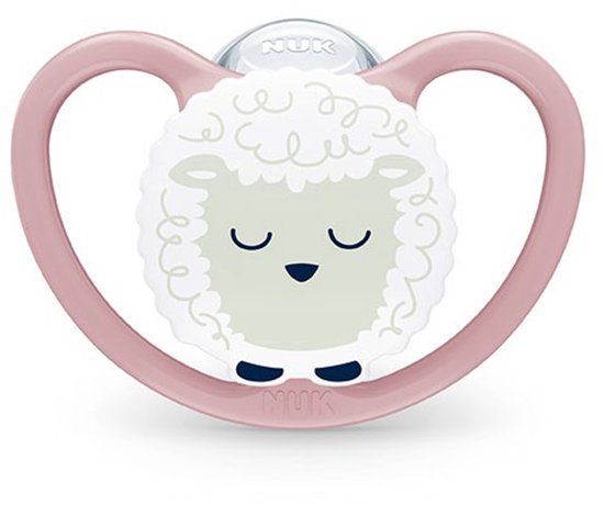 NUK Fopspeen Perfect Match Air Night Siliconen Schaap 6-18 Maanden