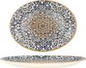 Bonna Plat de service - Alhambra - Porcelaine - Multicolore - Ovale - 36x28 cm - set de 2