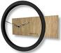 FLEXISTYLE Wandklok - Hout - Zwart - 32 cm - 5907476703433