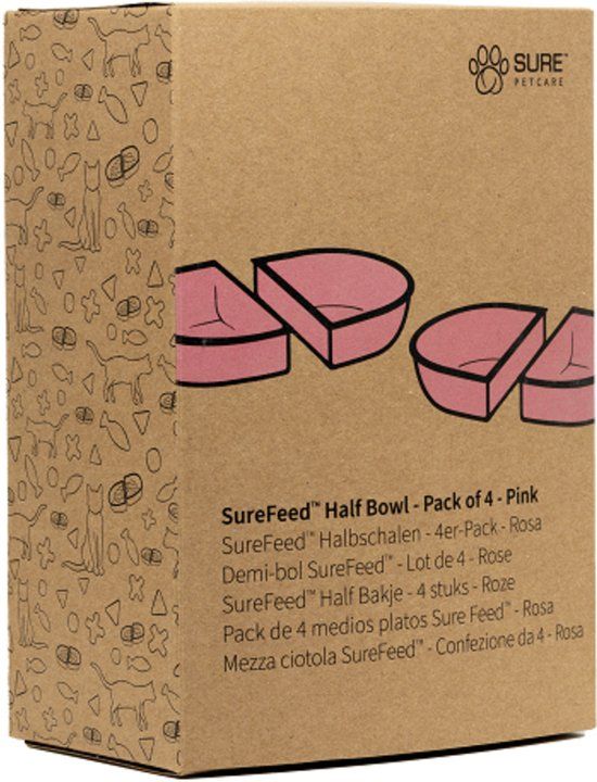 Surefeed Half Bakje - Kattenvoerbak - Roze