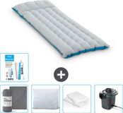 Intex Campingmat - 1-Persoons - 67 x 184 x 17 cm - Blauw