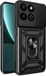 Techsuit Hoesje geschikt voor HONOR 200 Smart/X7c - Camshield Back Cover - Zwart