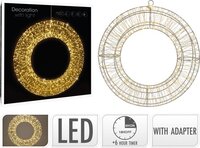Home & Styling Kerstverlichting Metalen Krans - Ring - Warm wit licht - 960 LED