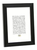 Deknudt Frames Fotolijst - Zwart met zilverbies - S41VK2 - 15x30 cm