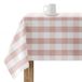 Belum 0120-102 tafelkleed, harscoating, geruit, afmetingen: 140 x 140 cm, vlekbestendig tafelkleed, Vichy-roze, tafelkleed van 100% biologisch katoen