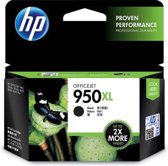 HP 950XL Black Ink Cartridge - Original