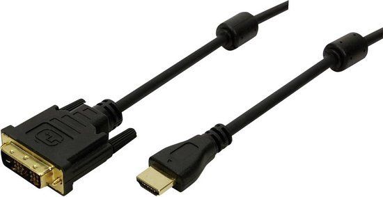 Merkloos LogiLink HDMI naar DVI-D kabel - 2m - Zwart